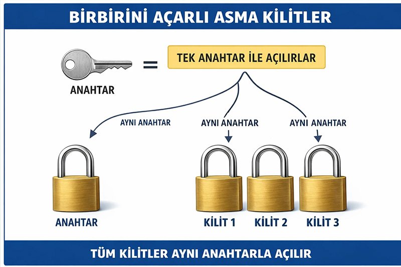Master Anahtar Sistemleri Nedir? | Master Key Kilit Sistemleri Açıklaması